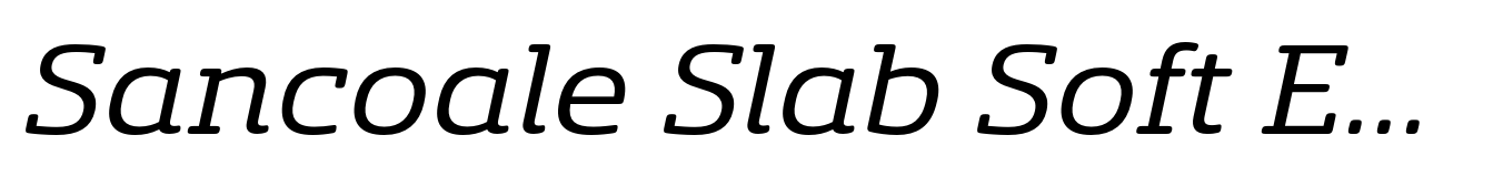 Sancoale Slab Soft Extended Italic